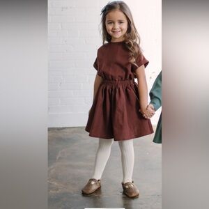 Brown linen Ira Loves Mae dress size 4T